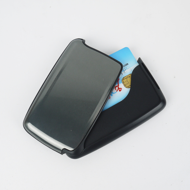 Easy Open RFID Blacking Aluminium Card Holder Herre tegnebog