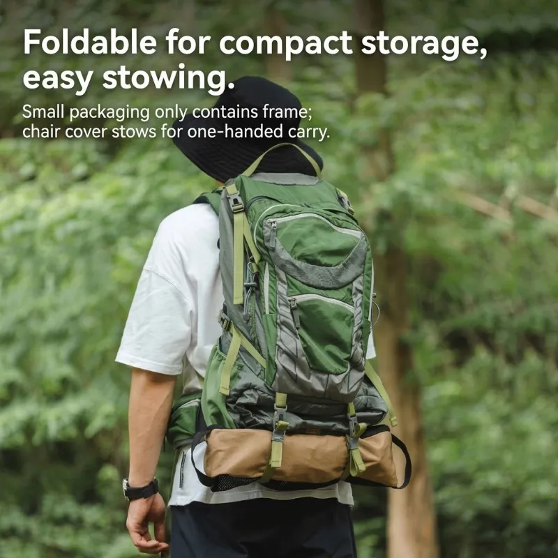 360 swivel moon chair backpack carry outdoor camping