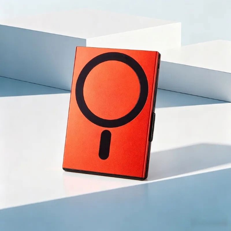 Ultratynd aluminium magnetisk auto pop-up kortholder